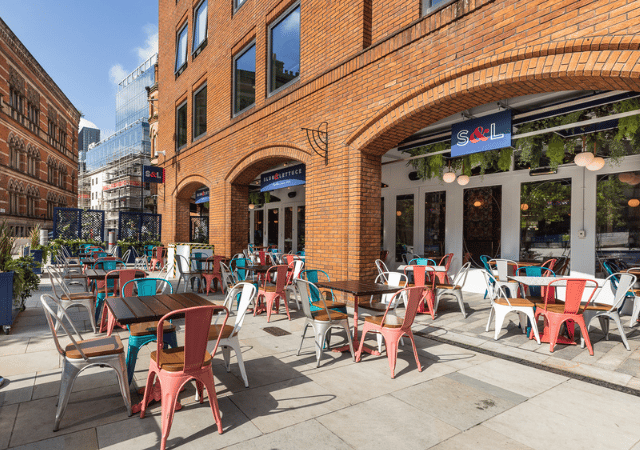 Slug and Lettuce Manchester Albert Square Beer Garden