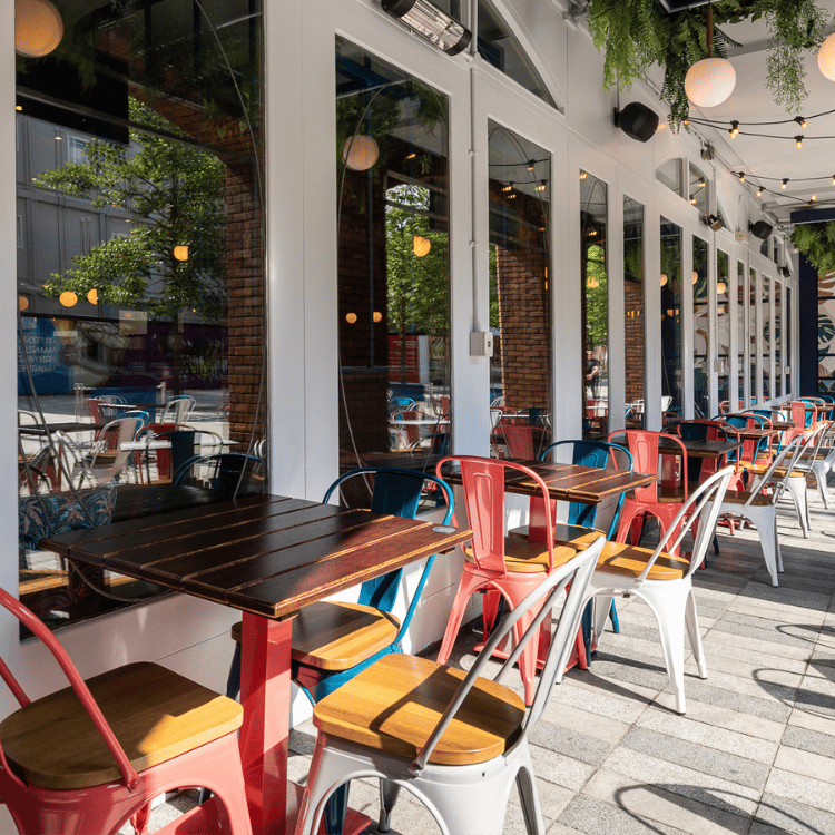 beer garden tables
