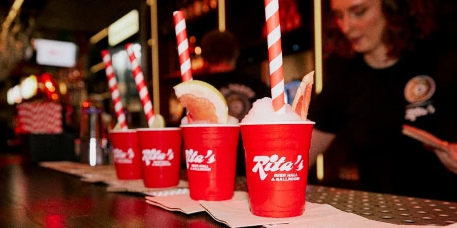 Six Quid Paloma Slushies at Rita's
