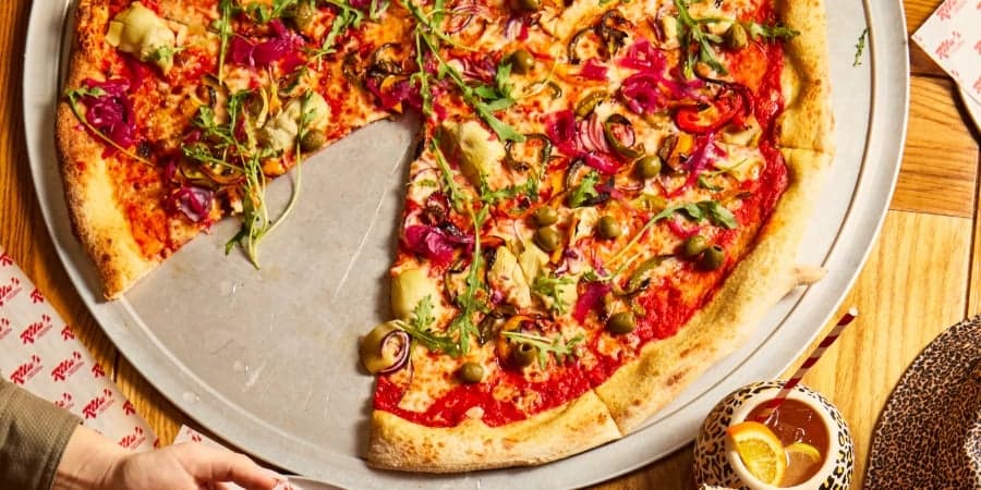 Rita's Greekin' Out Pizza