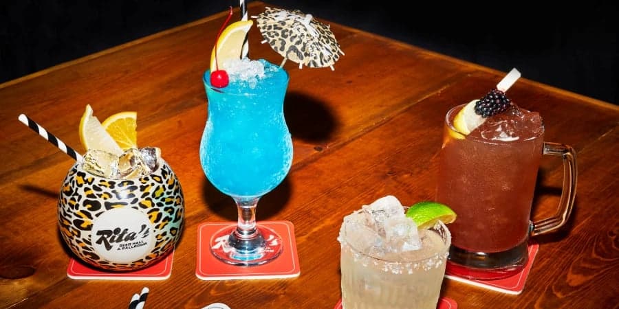 Non-alcoholic cocktails at Rita's