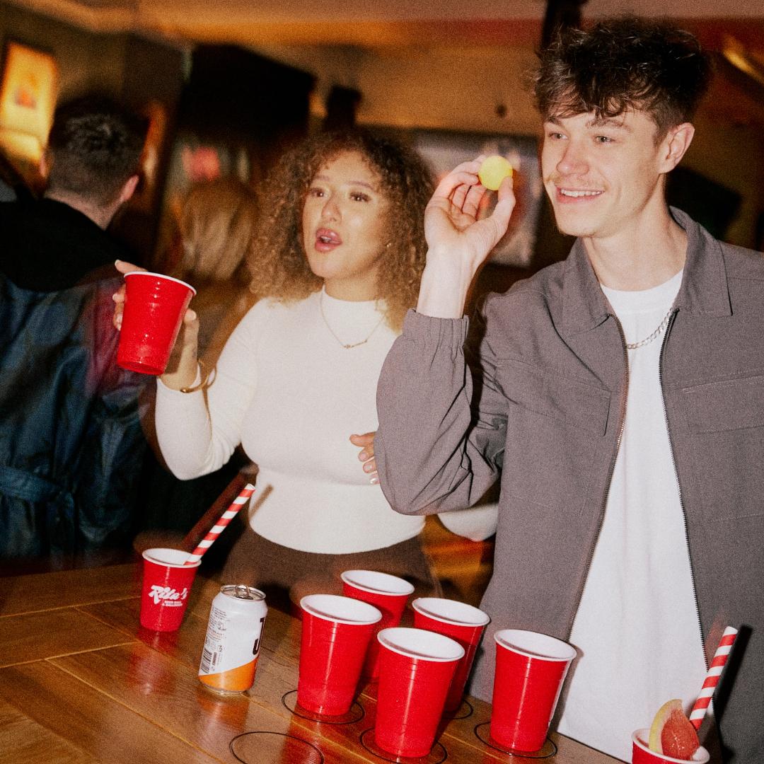 Beer Pong at Rita's