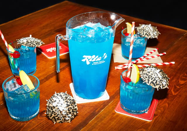 Blue Lagoon sharer cocktail