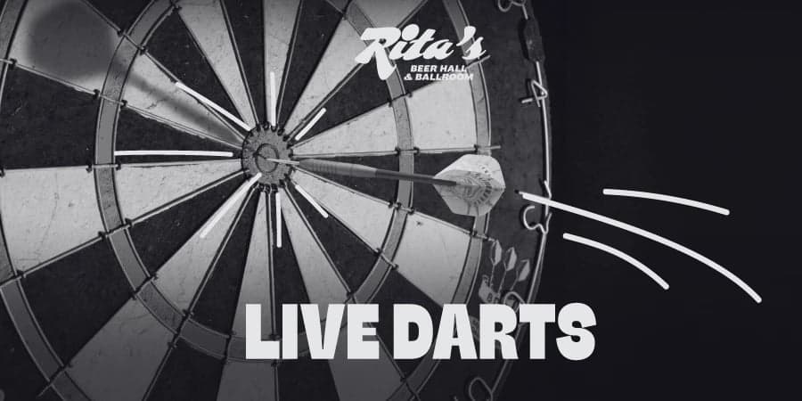 Watch darts live at Rita's