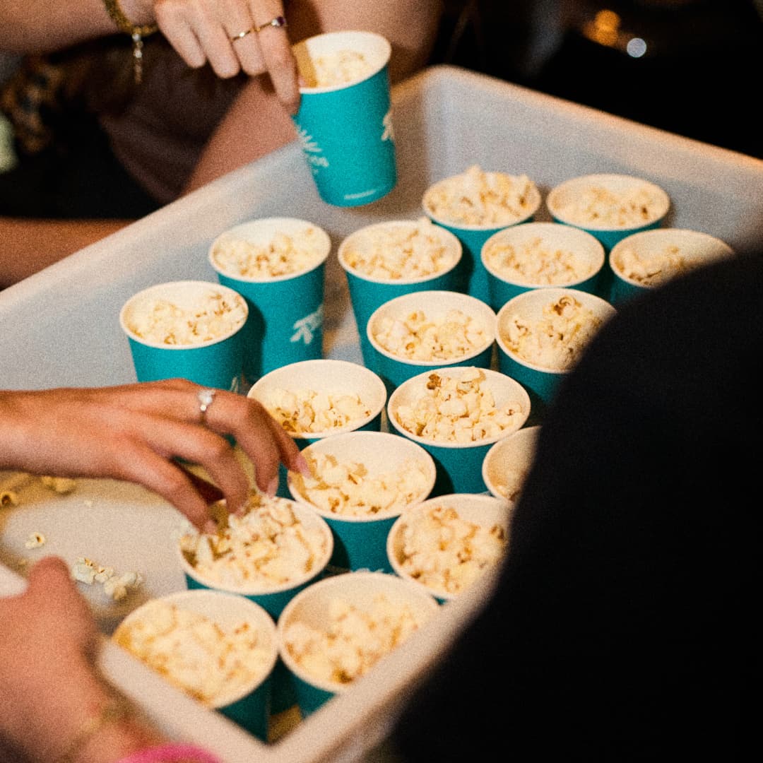 Free popcorn at every Rita's watch party