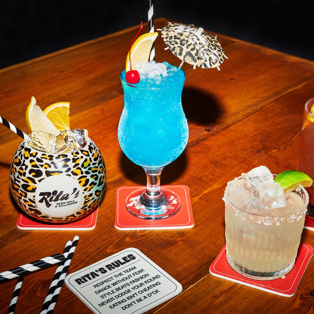 Non-alcoholic cocktails at Rita's