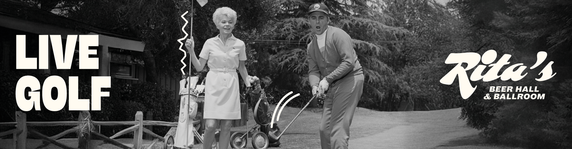 Watch golf live at Rita's, Leeds