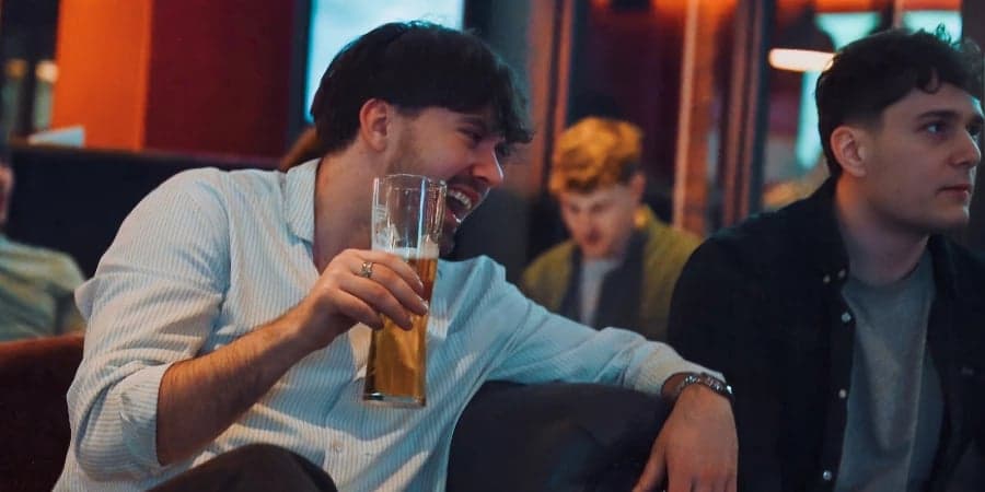 Man with pint