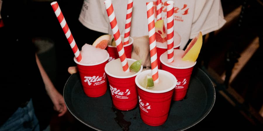 Six quid slushies at Rita's
