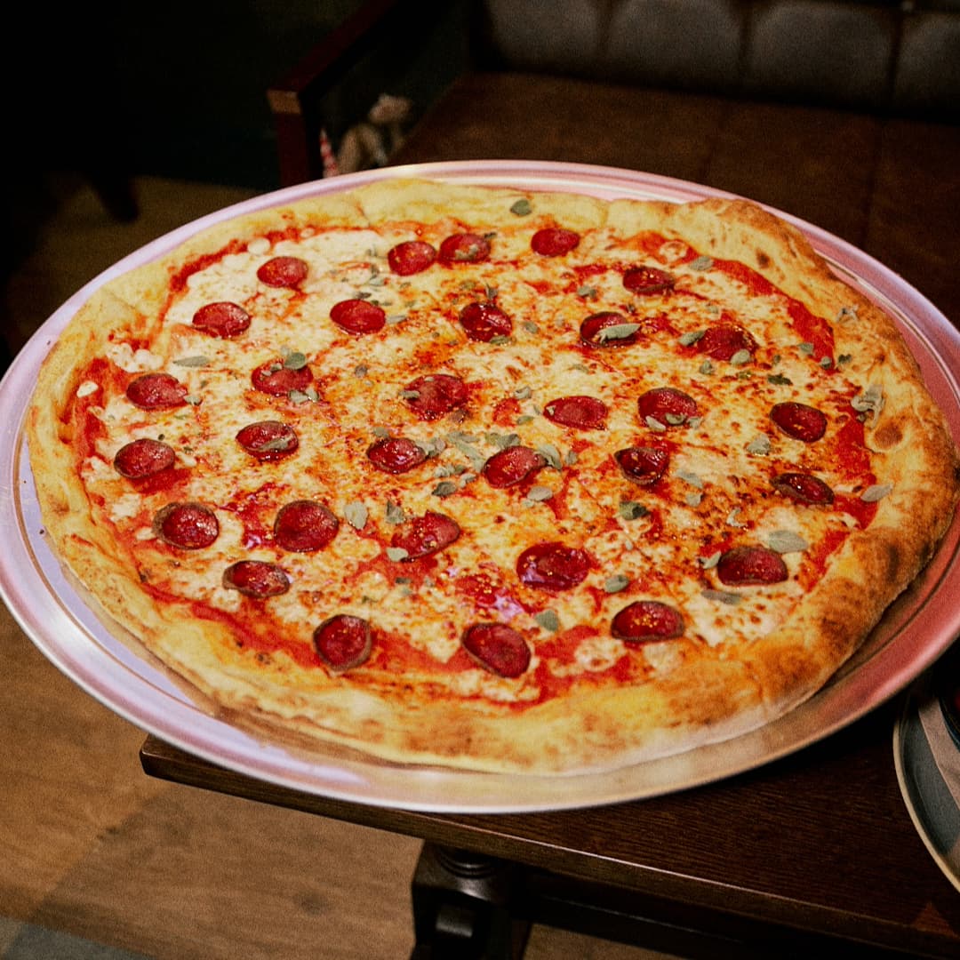24" Pepperoni Honey Pot pizza at Rita's