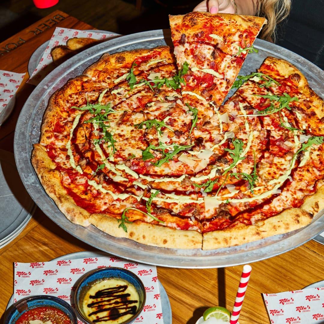 Rita's Leeds 24 inch pizza