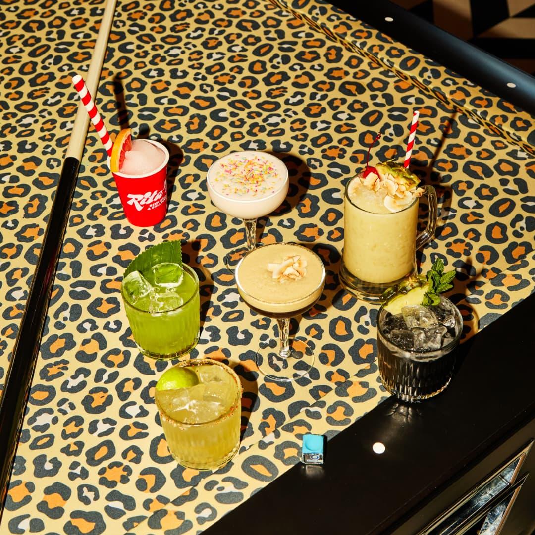 Selection of Rita's cocktails
