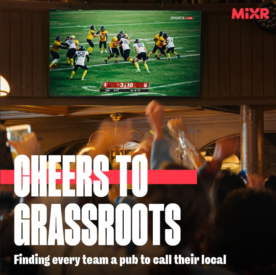 People watching live sport