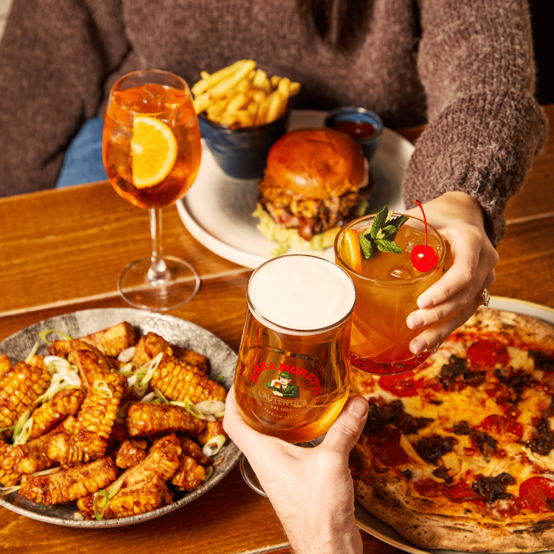 Food and Drinks for the Europa League at Walkabout