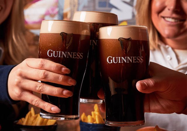 3 pints of guinness