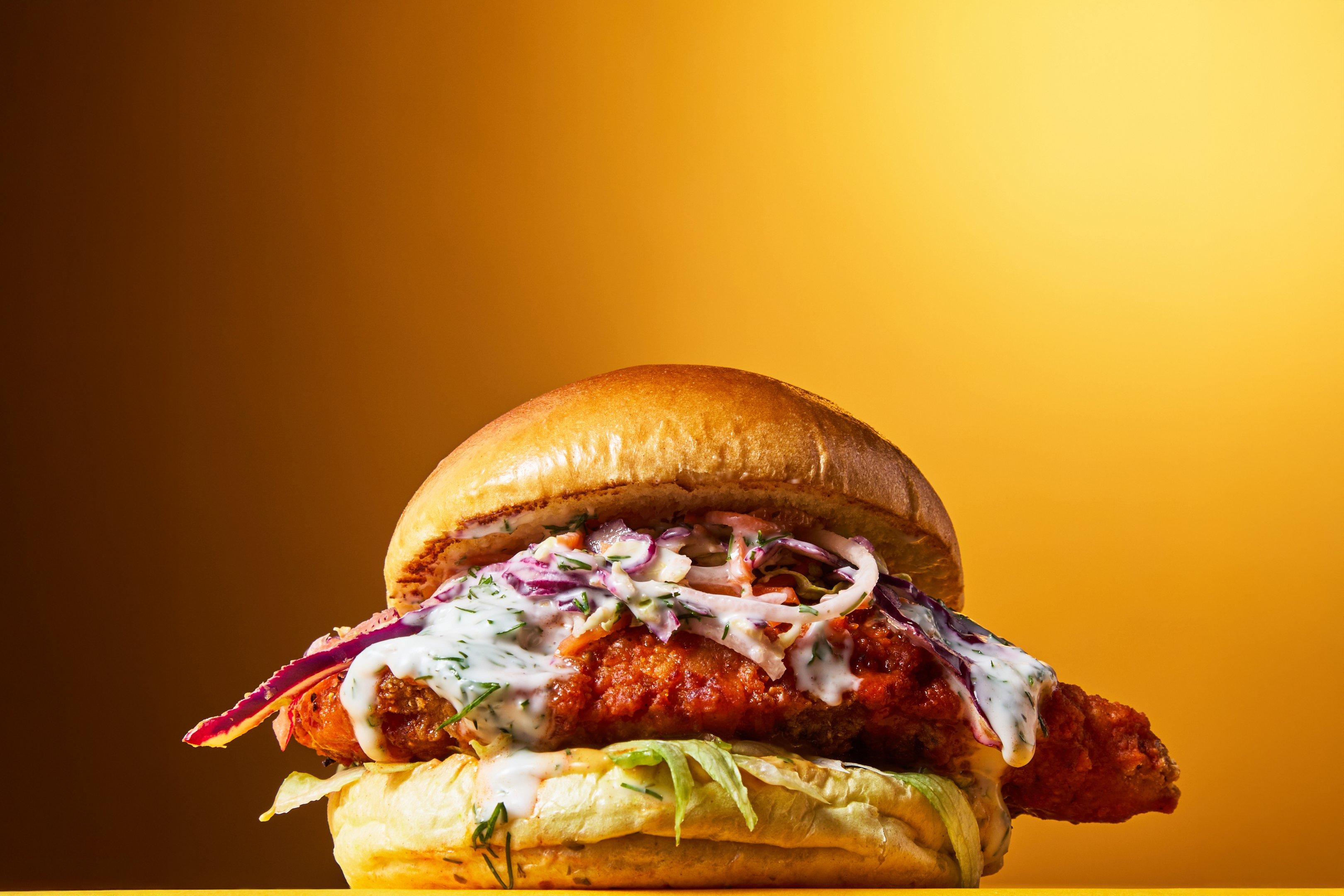 Burger, fries and a pint