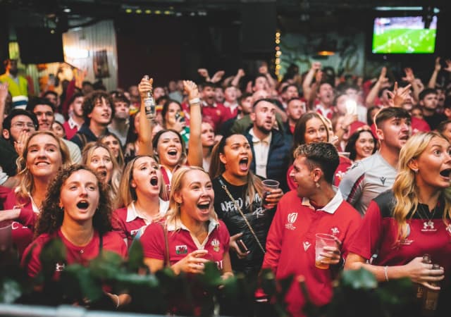 Crowd cheering