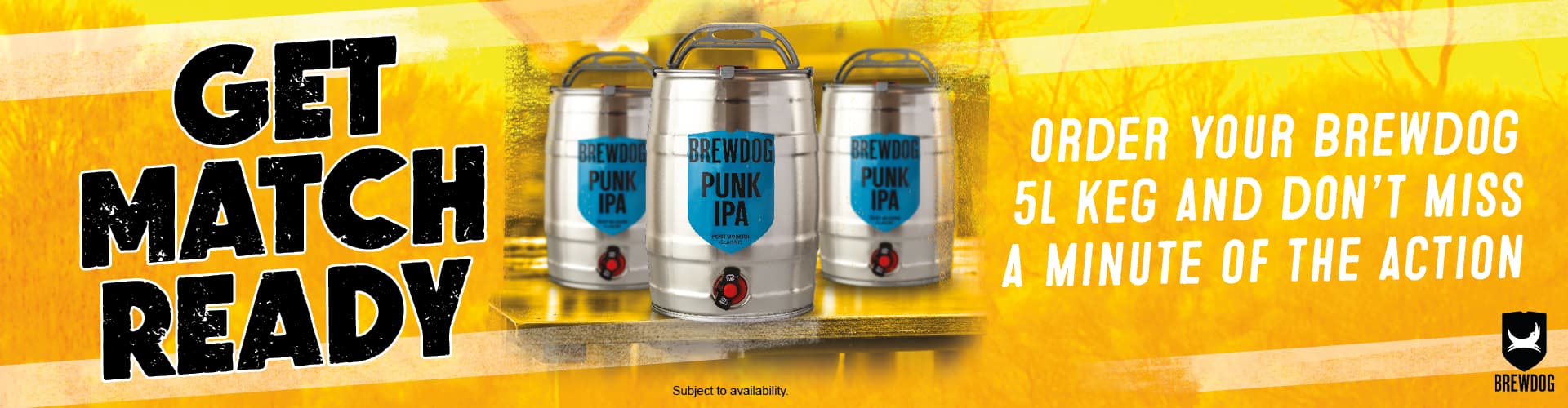 Get Match Ready - Order Your BrewDog 5L Keg and Don't Miss a Minute of the Action