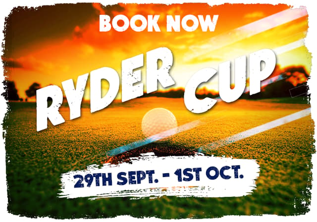 Book now to watch the Ryder Cup live