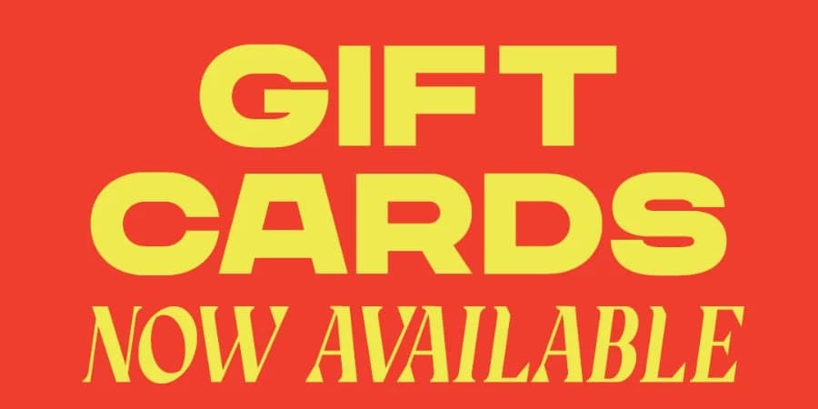 Gift Cards Available Now