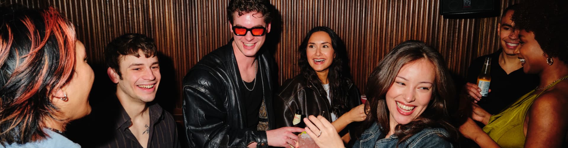 People drinking alcohol free cocktails at Be At One