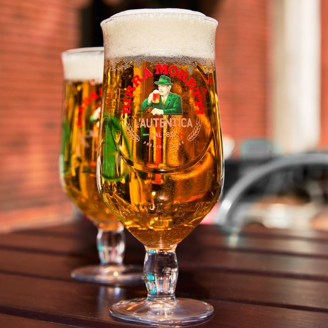 Pints of Birra Moretti