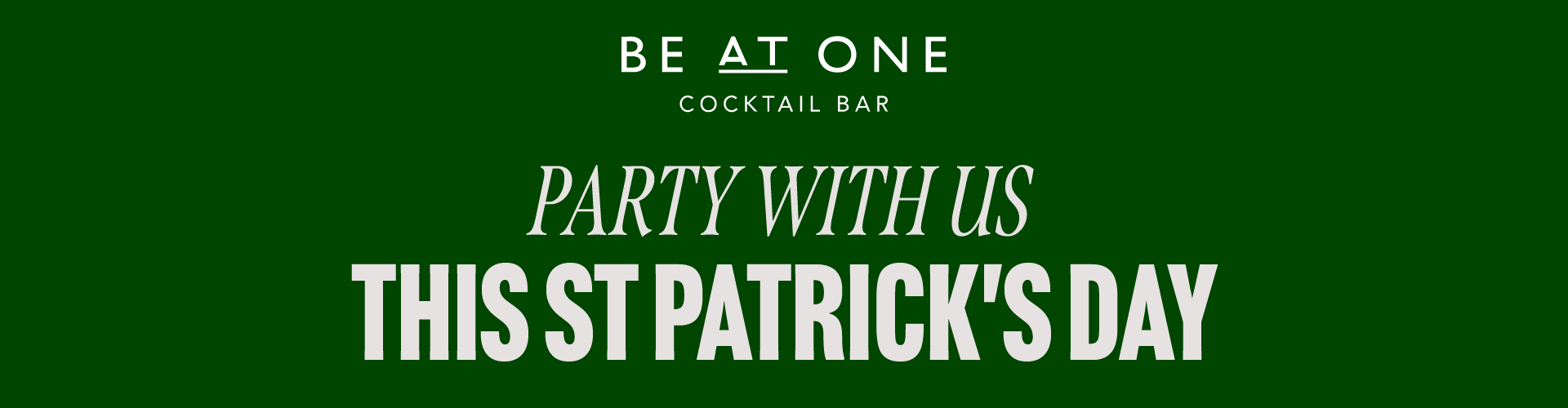 St Patricks Celebrations at Be At One