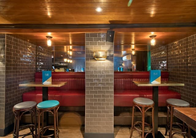 Seating area in room for hire at Be at One Spitalfields