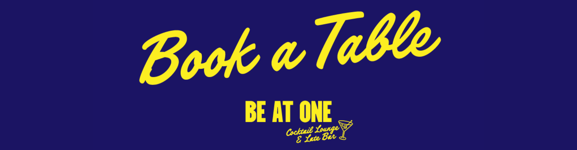 Book a table at Be At One