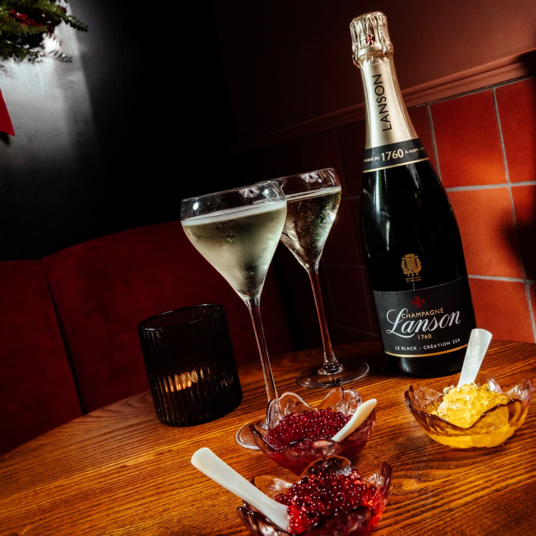 Lanson Champagne with Bellini Bumps at Be At One