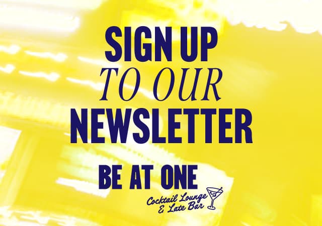 Sign up to our Newsletter at Be At One