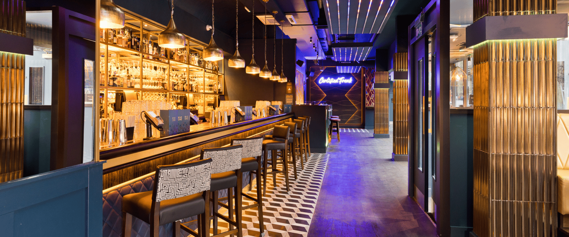 Bar at Be At One Newcastle