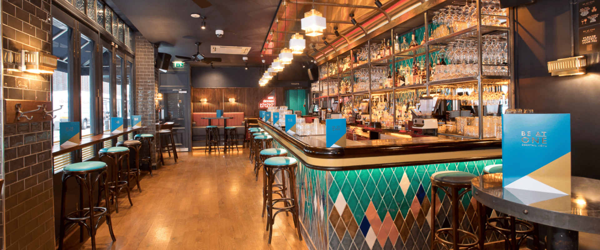 Indoor area of Be At One Spitalfields