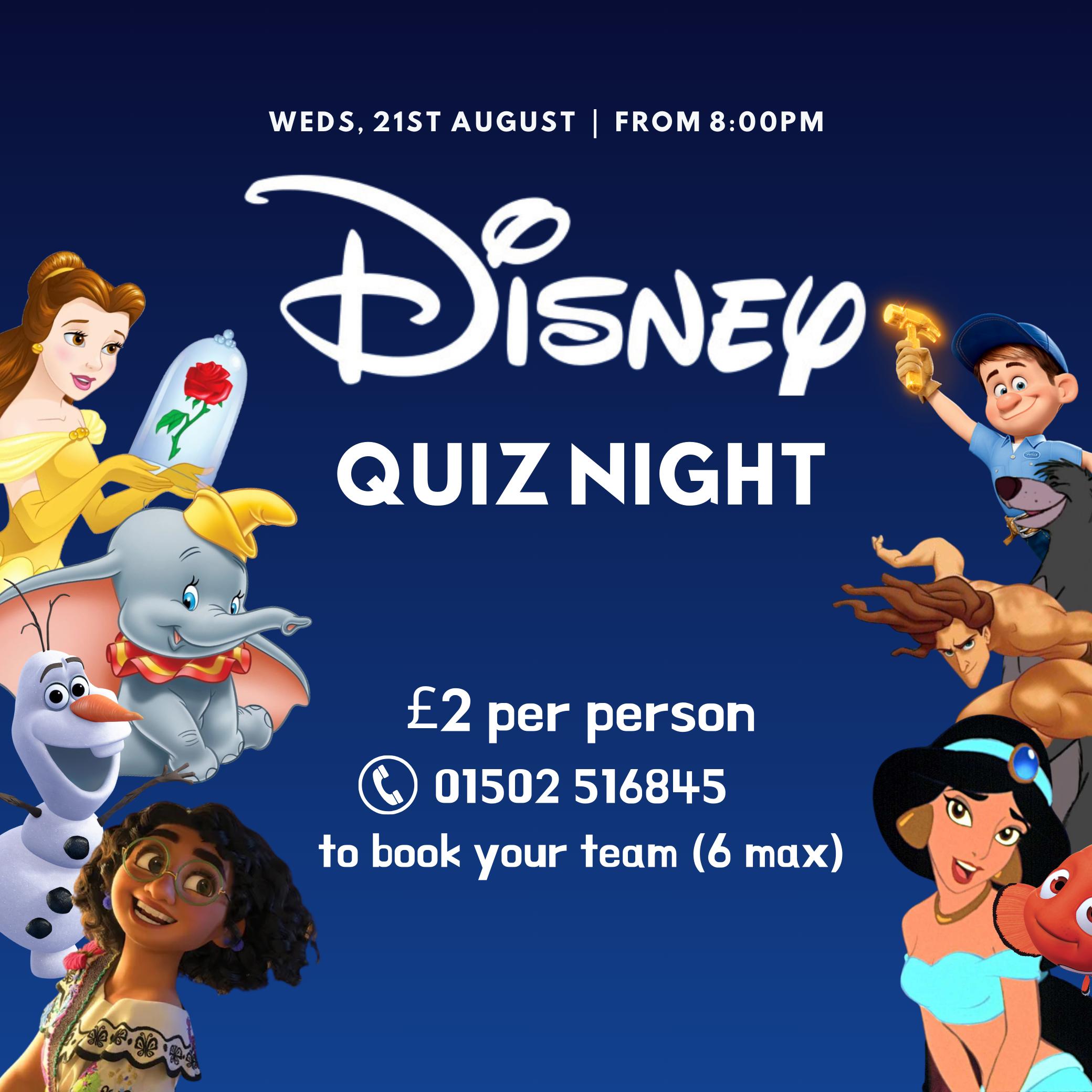 Disney Quiz Night