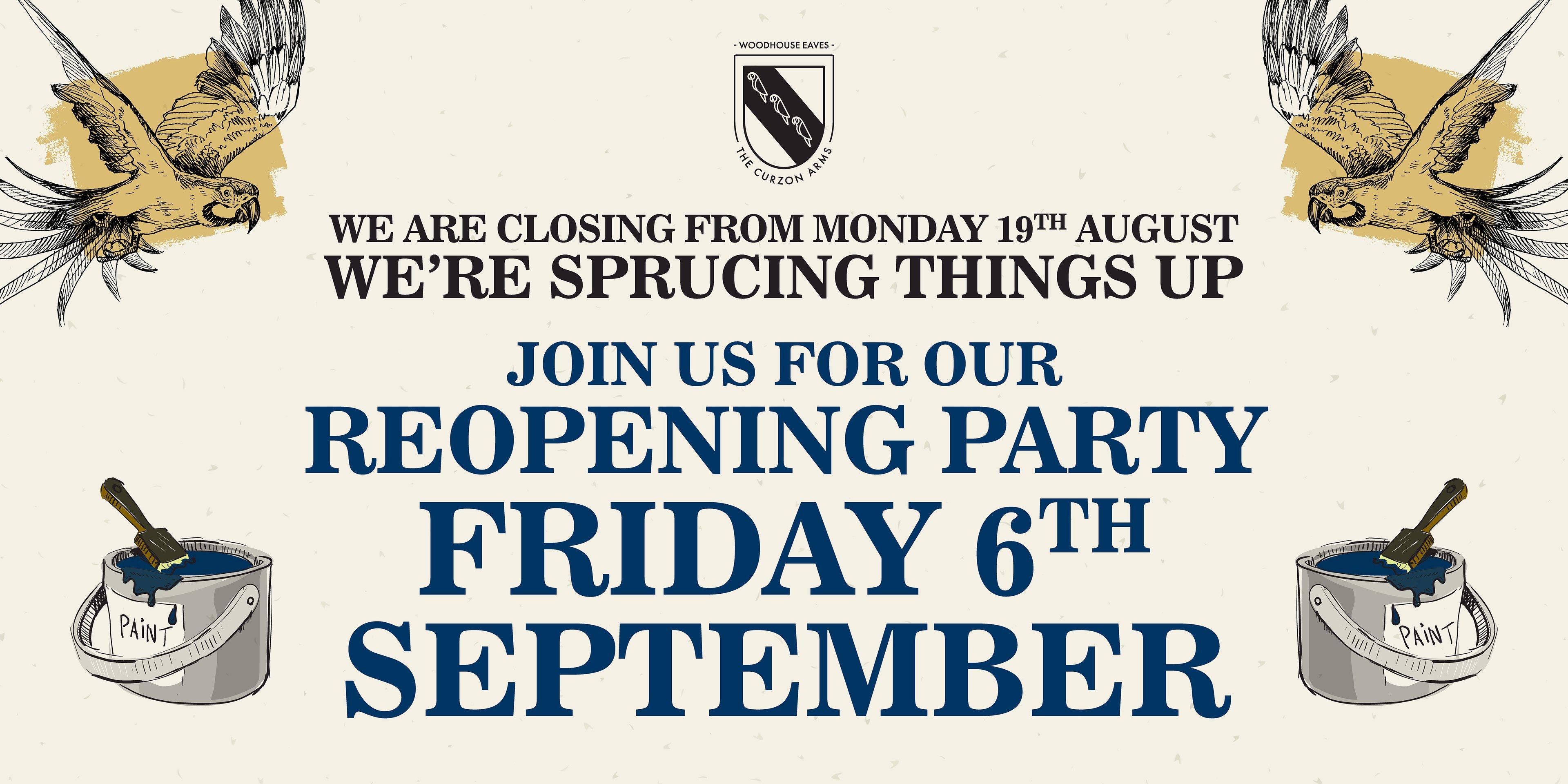 The Curzon Arms Big Spruce Up