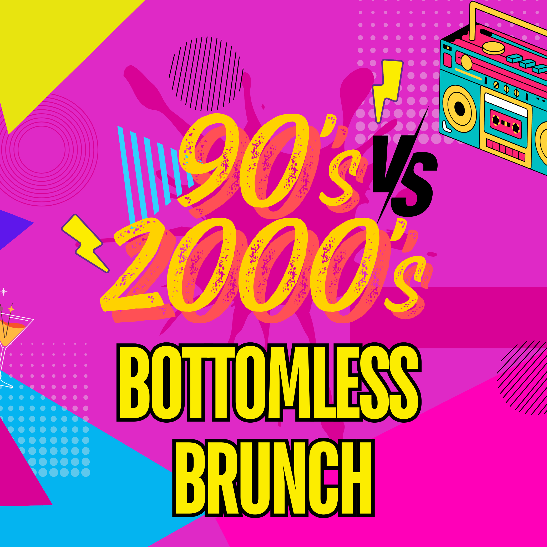 90's vs 2000's Bottomless Brunch