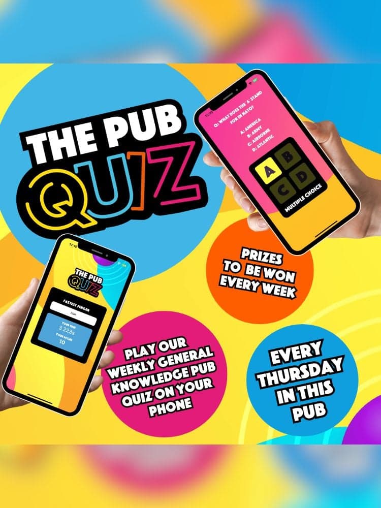 Thursday Interactive Smartphone Pub Quiz
