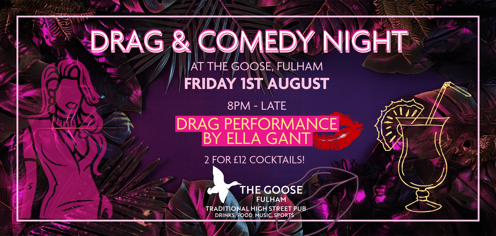 Drag & Comedy Night at The Goose