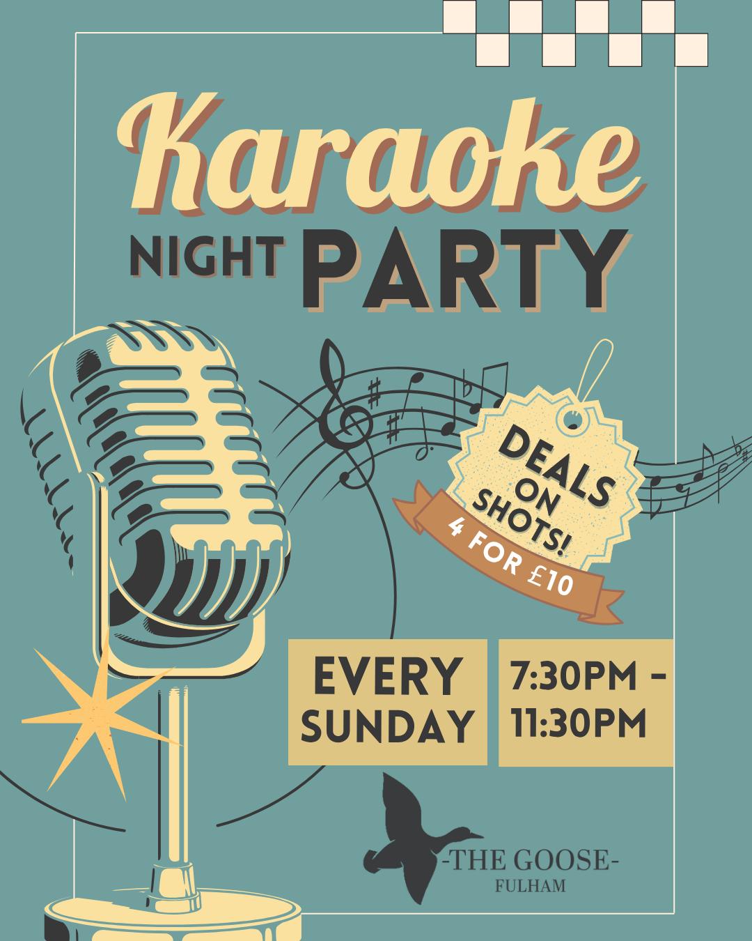 Sunday Karaoke Night! 