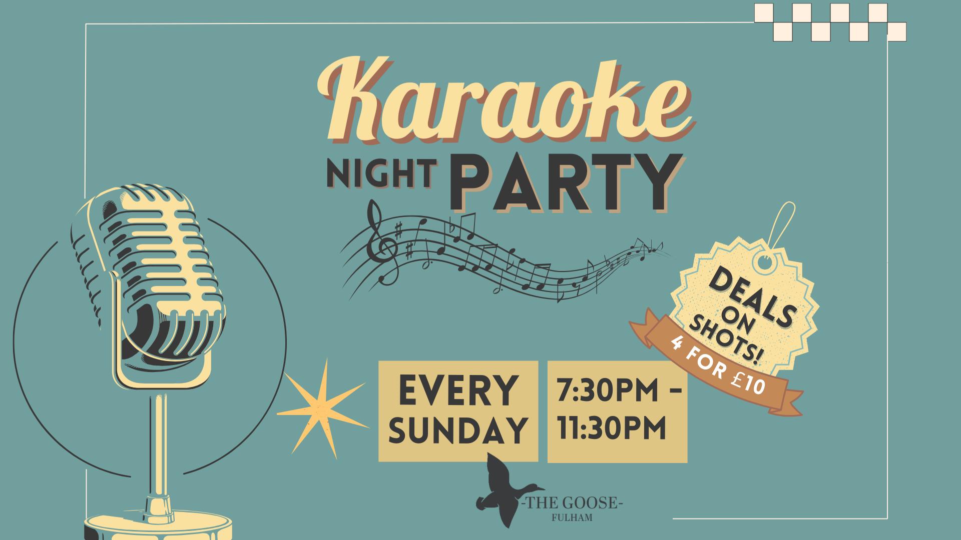 Sunday Karaoke Night! 