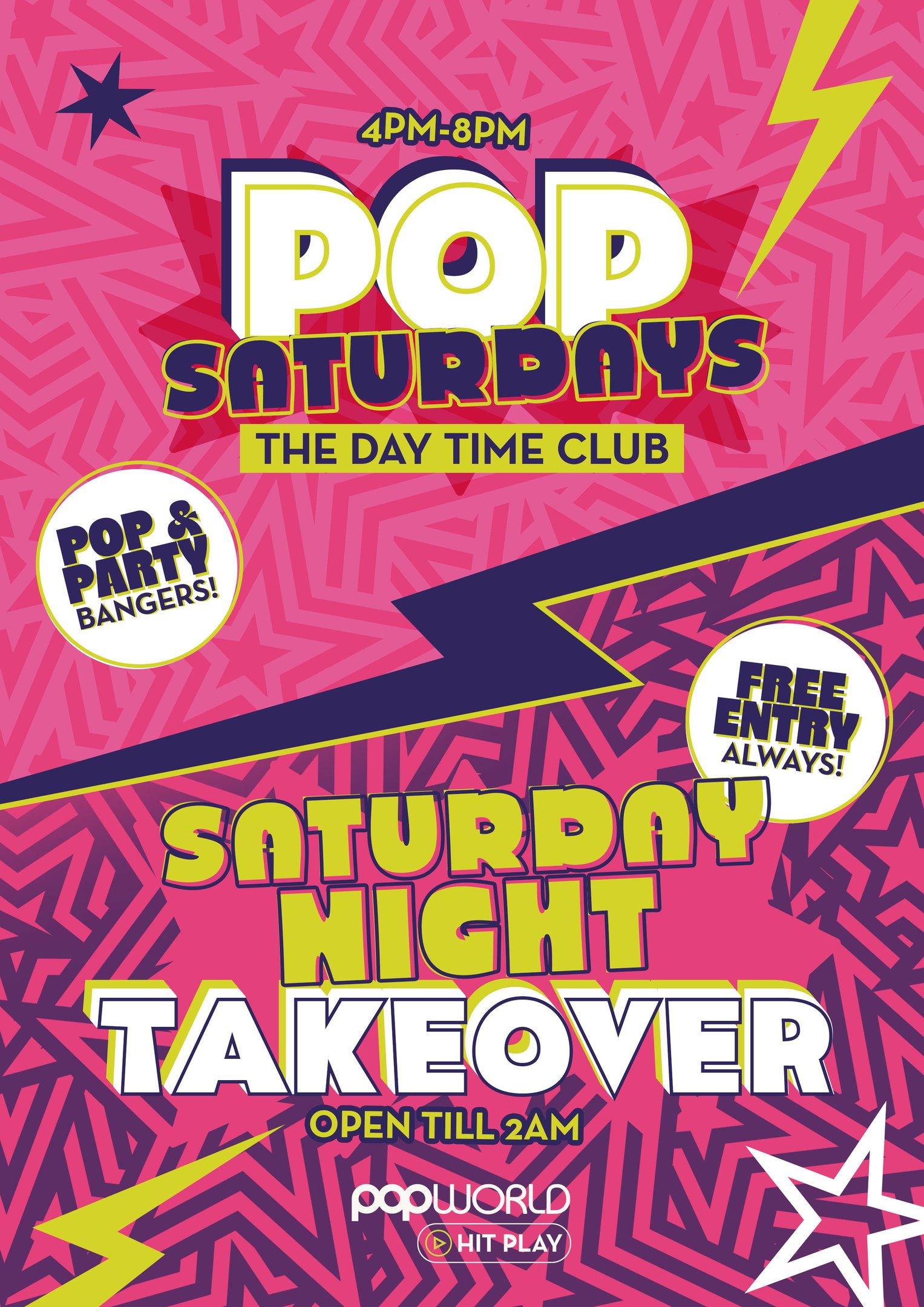 Pop Party Saturdays