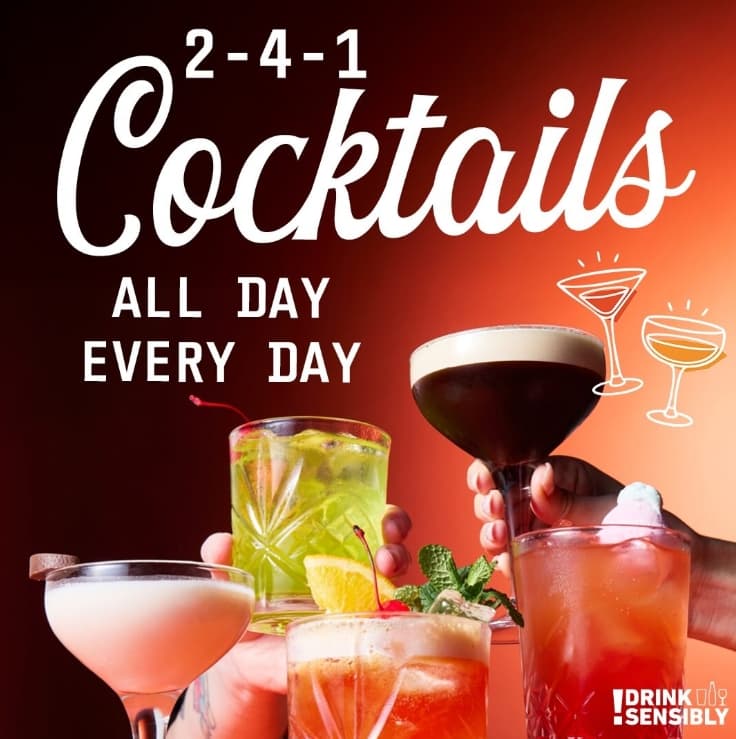 2-4-1 cocktails
