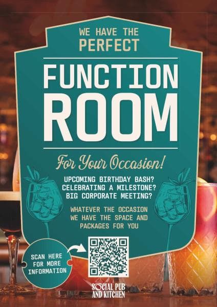 Private function room Saturday