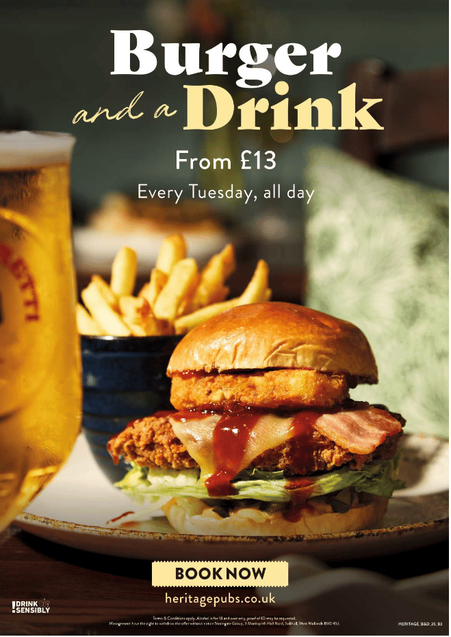 Burger And Drink deal