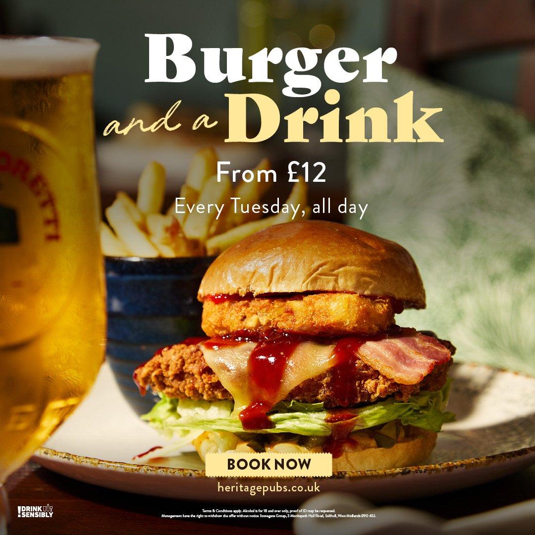 Burger and a drink