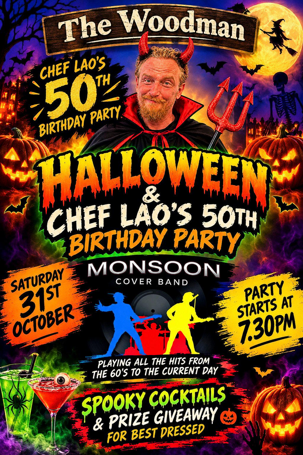 Halloween & Chef Lao 50th Party
