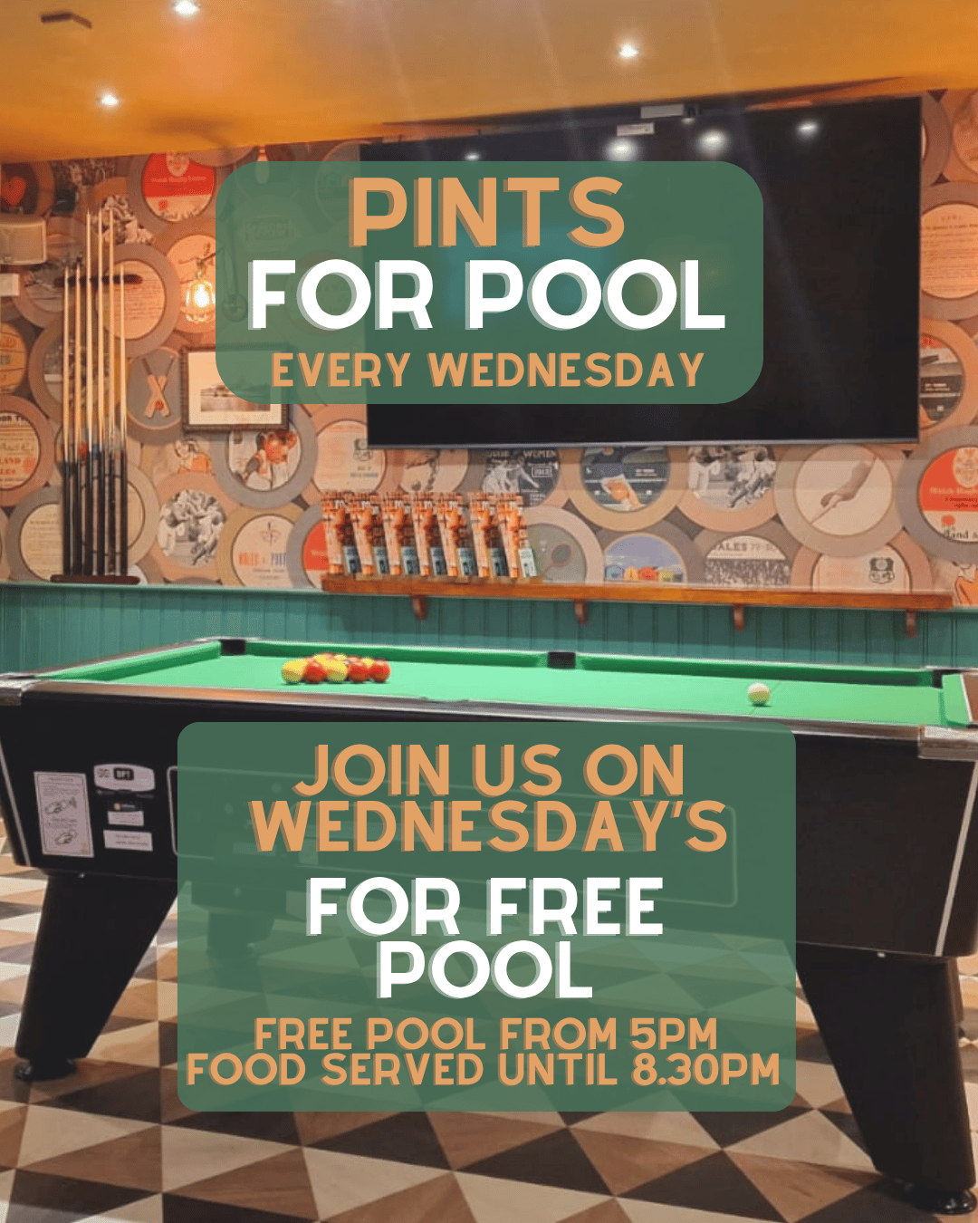 Pint for Pool - Free Pool