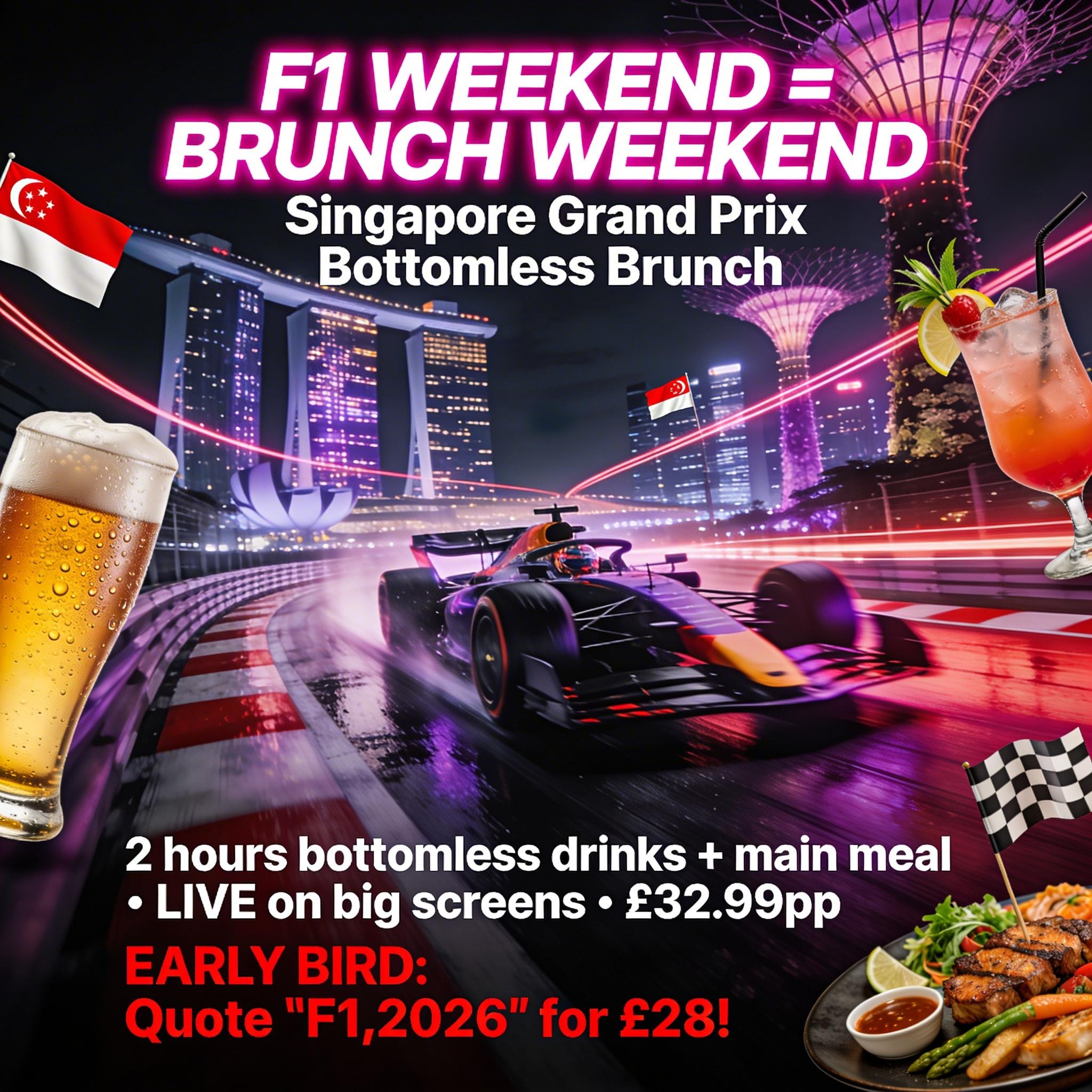 F1 Singapore GP Bottomless Brunch
