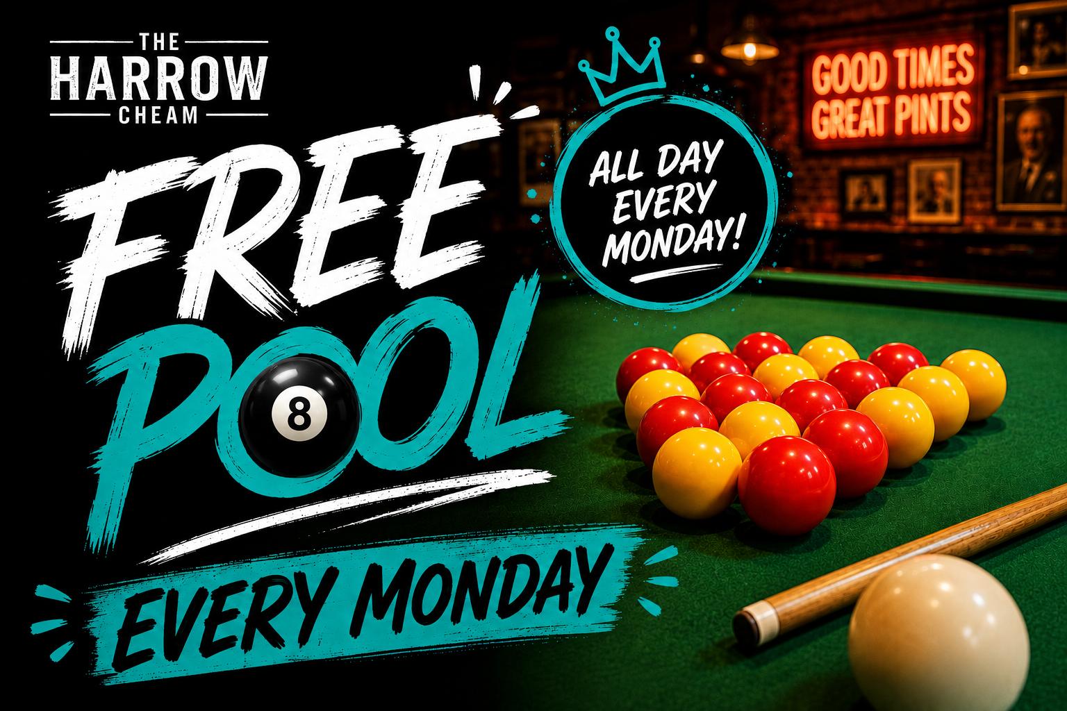Free Pool Mondays