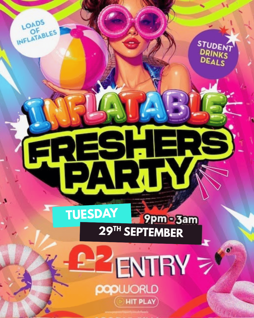 Freshers Inflatable Party
